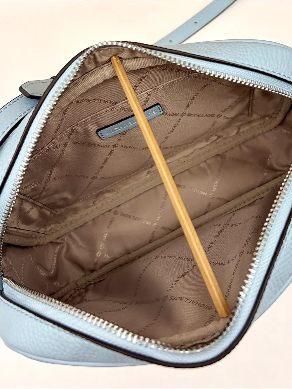 Michael Kors Jet Set Travel Large Logo Debossed Camera Crossbody Bag